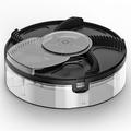 Trappola per mosche ricaricabile via USB con rotazione automatica, per uso interno - Nero