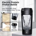 Bottiglia elettrica ricaricabile USB per shakerare le proteine da 650ml - Nero