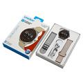 Smartwatch UWIER HR17 Active con due cinturini e torcia LED - Argento