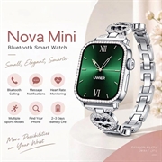 Smartwatch da donna UWIER NovaMini con lunetta in strass - Argento