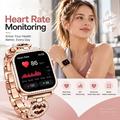 Smartwatch da donna UWIER NovaMini con lunetta in strass - Oro