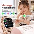 Smartwatch da donna UWIER NovaMini con lunetta in strass - Oro
