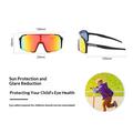 Occhiali da sole sportivi polarizzati per bambini UY 057KC per il ciclismo - Bianco / Rosso