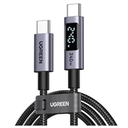 Cavo USB-C Ugreen da 240W con display - 480Mbps - 2m - Grigio