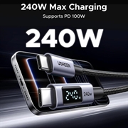 Cavo USB-C Ugreen da 240W con display - 480Mbps - 2m - Grigio