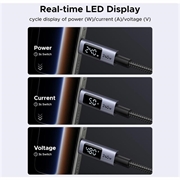 Cavo USB-C Ugreen da 240W con display - 480Mbps - 2m - Grigio
