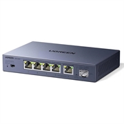 Switch Ethernet Ugreen 35048EU - 5 porte da 2.5GbE, 1 porta SFP+ da 10Gb - Grigio