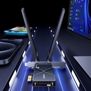 Scheda di rete Ugreen BE6500 - Wi-Fi 7/Bluetooth 5.4, antenne da 6 dBi - Nero