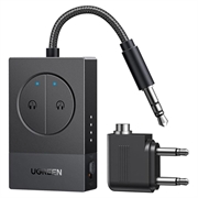 Adattatore audio Bluetooth 5.4 Ugreen BT305 con doppio jack da 3.5mm - Nero