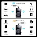 Ugreen BT503 Trasmettitore e ricevitore Bluetooth 5.3 2 in 1 - Nero