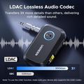 Ricevitore Bluetooth 6.0 Ugreen BT509 con LDAC e cancellazione del rumore AI - Nero