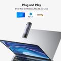 Lettore di schede SD e microSD Ugreen CM185 USB-A/USB-C - Grigio