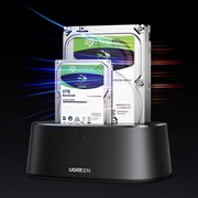 Stazione di docking Ugreen CM198 per HDD/SSD SATA da 2.5"/3.5" - Nero