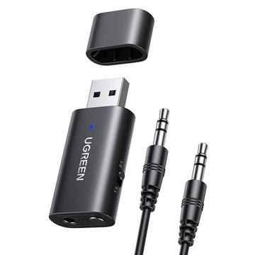 Ugreen CM523 Trasmettitore e ricevitore audio Bluetooth 5.1 2-in-1 - Nero