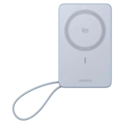 Power bank Ugreen MagFlow PB773 da 10000mAh con MagSafe e ricarica rapida USB-C da 30W - Blu
