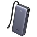 Power Bank Ugreen PB536 da 20000mAh con cavo USB-C integrato - 45W - Grigio