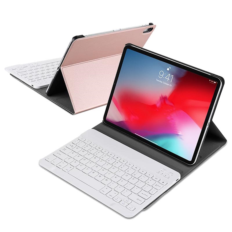Custodia Ultra Sottile con tastiera Bluetooth per iPad Pro 11 Rosa Oro