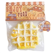 Giocattolo morbido in TPR ultra-morbido - Waffle al formaggio