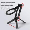 Supporto magnetico ultrasottile per telefono / treppiede pieghevole - Nero