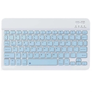 Tastiera Bluetooth ultrasottile e silenziosa per PC, tablet, iPad, telefono e TV - Blu