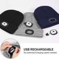 Cappello a cuffia unisex in maglia con LED