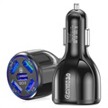 Caricabatteria da Auto Quick Charge 3.0 30W - 2 x USB - Nero