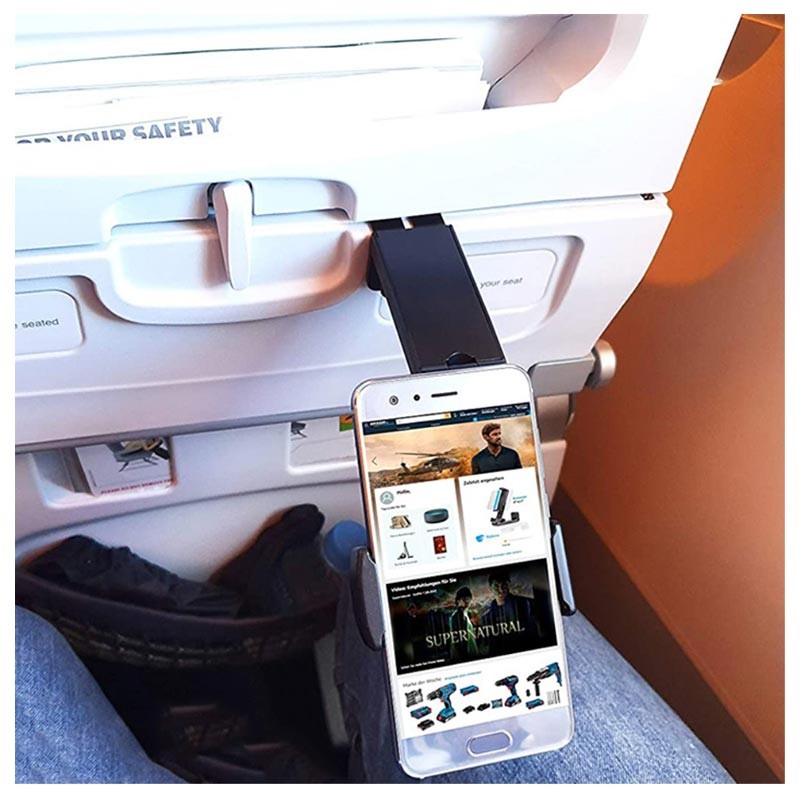 2 Supporti Per Telefono Da Aereo, Girevoli 360°, Universali 4,7-6,9 Pollici, Pieghevoli, Per Viaggio, Treno, Auto