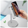 Universal Desktop Holder for Smartphone And Tablet - Silver