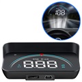 Universal Smart Digital Car HUD Speedometer T600 - Black