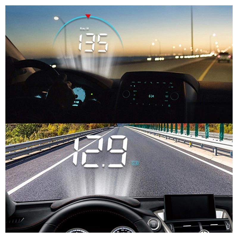 AUTO DIGITALE GPS Tachimetro KMH HUD Head Up Display Allarme Universale per  Auto CAMION GIO EUR 30,75 - PicClick IT