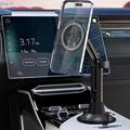 Supporto universale MagSafe per auto con fissaggio su portabicchieri - 4-7" - Nero