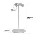 Supporto universale in metallo per cuffie - Argento