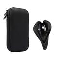 Custodia universale in nylon per cellulare con cerniera e cordino - 4.7-5.4" - Nero