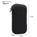 Custodia universale in nylon per cellulare con cerniera e cordino - 4.7-5.4" - Nero