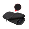 Custodia universale in nylon per cellulare con cerniera e cordino - 6.7–6.9" - Nero