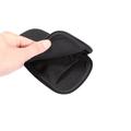 Custodia universale in nylon per cellulare con cerniera e cordino - 6.7–6.9" - Nero