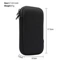 Custodia universale in nylon per cellulare con cerniera e cordino - 6.7–6.9" - Nero
