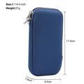 Custodia universale in nylon per cellulare con cerniera e cordino - 6.7-6.9" - Blu