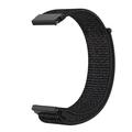 Cinturino universale in nylon con chiusura in velcro per smartwatch da 20mm - Nero