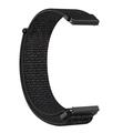 Cinturino universale in nylon con chiusura in velcro per smartwatch da 20mm - Nero