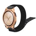 Cinturino universale in nylon con chiusura in velcro per smartwatch da 20mm - Nero