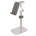 Universal Desktop Holder for Smartphone And Tablet - Silver