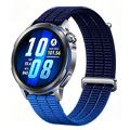 Cinturino per orologio universale in nylon con chiusura a sgancio rapido Magic Tape, 18mm - Blu