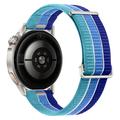 Cinturino per orologio universale in nylon con chiusura a sgancio rapido Magic Tape, 18mm - Blu Isola