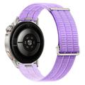 Cinturino per orologio universale in nylon con chiusura a sgancio rapido Magic Tape, 18mm - Viola lavanda