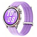 Cinturino per orologio universale in nylon con chiusura a sgancio rapido Magic Tape, 18mm - Viola lavanda