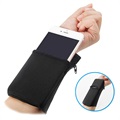 Universal Water Resistant Armband with Thumb Hole - 6" - Black