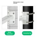 Supporto universale per telecamera di sicurezza per montaggio ad angolo, su palo e a parete