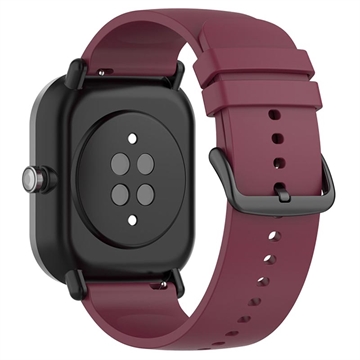 Cinturino in Silicone Universale per Smartwatch - 22mm - Vino Rosso