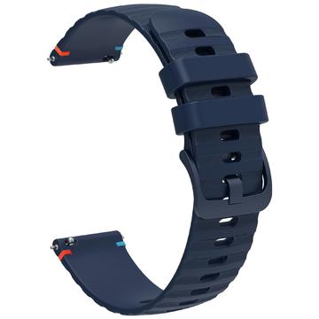 Cinturino in Silicone Universale per Smartwatch - 18mm - Blu Scuro